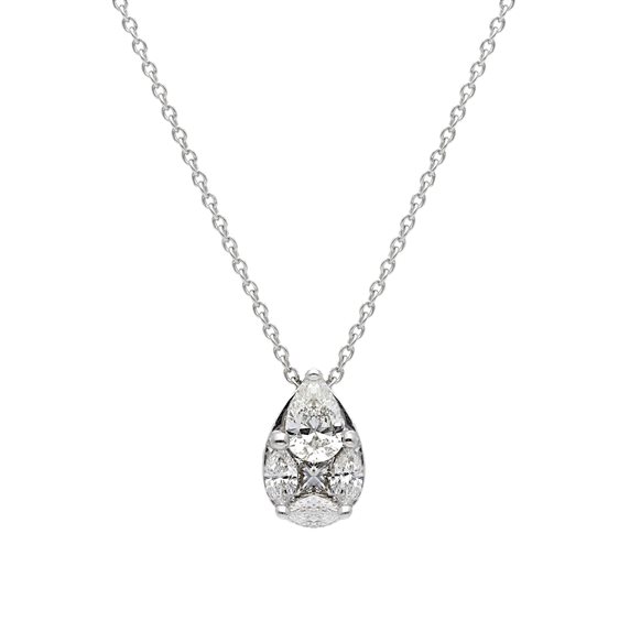 Halskette Babila Milano Dame in Weißgold Diamante 0.48 Ct 256597 - 256597